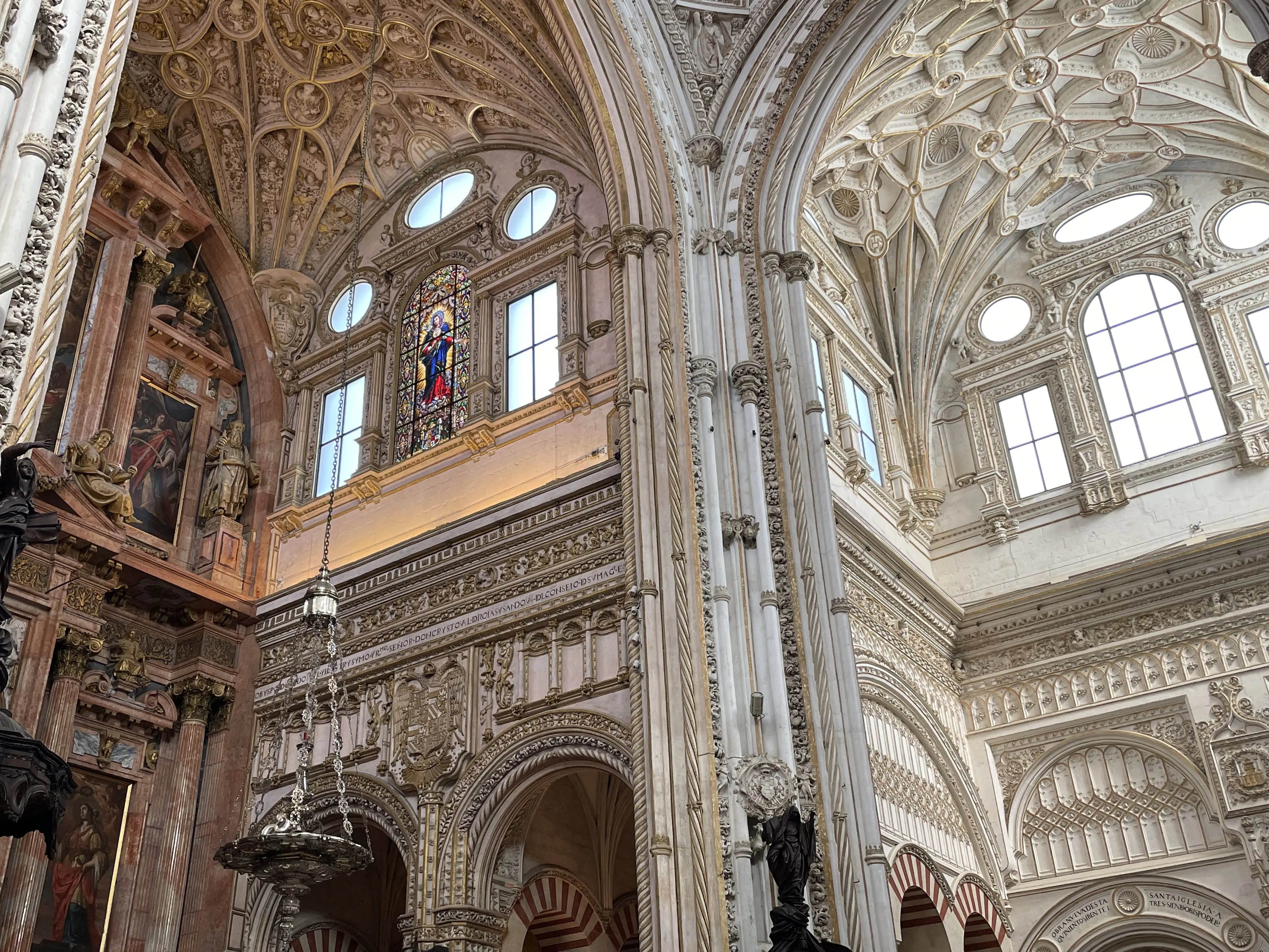 Photo taken inside the Mosque-Cathedral of Cordoba
